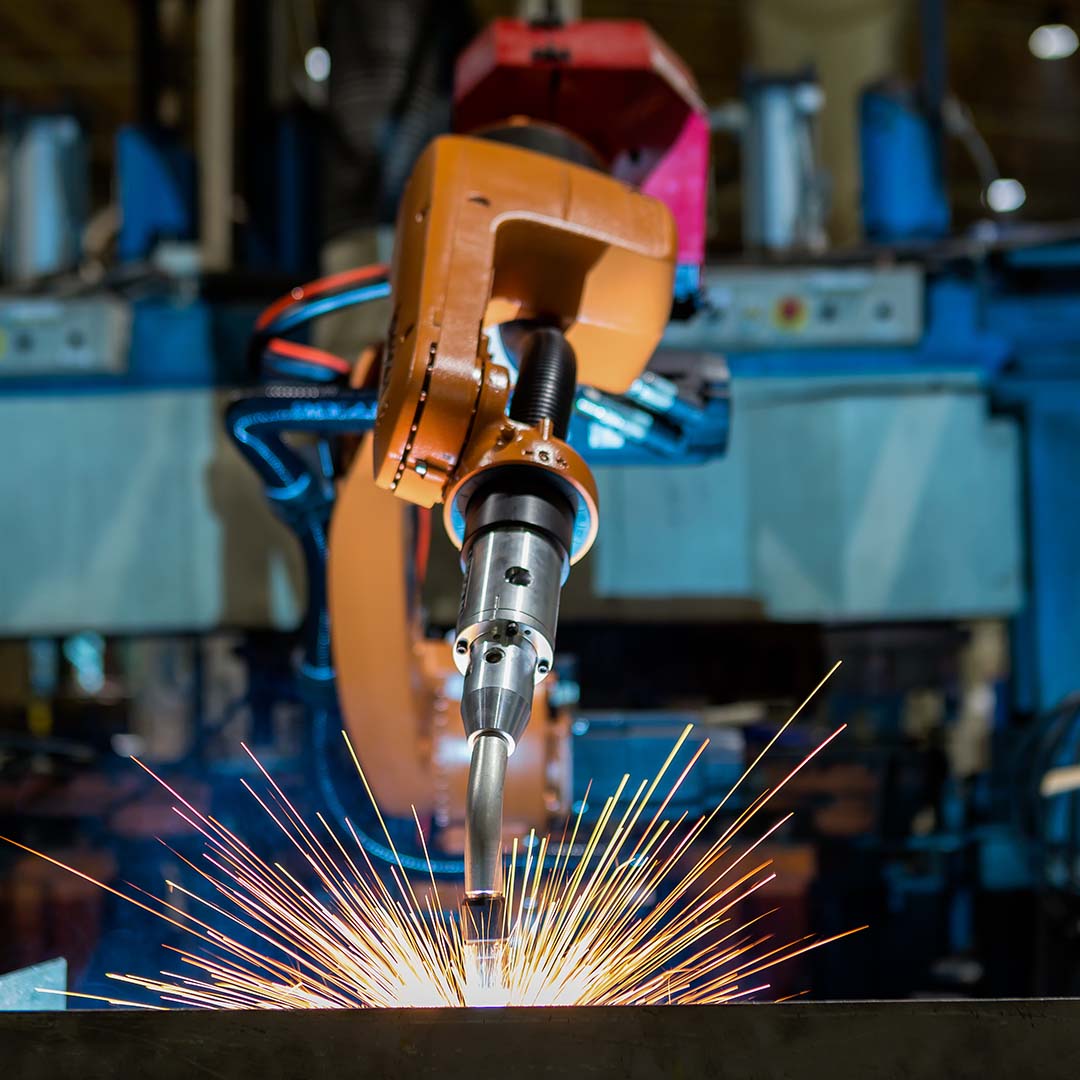 Landscape of Welding Machine in Action at Quality Tools Services